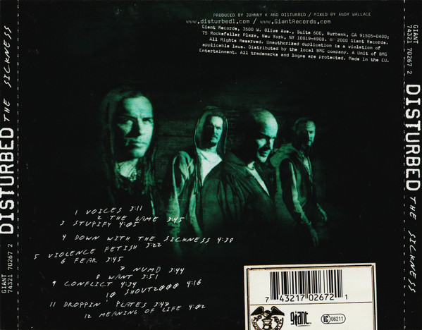 Disturbed - The Sickness (CD, Album)