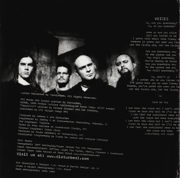 Disturbed - The Sickness (CD, Album)