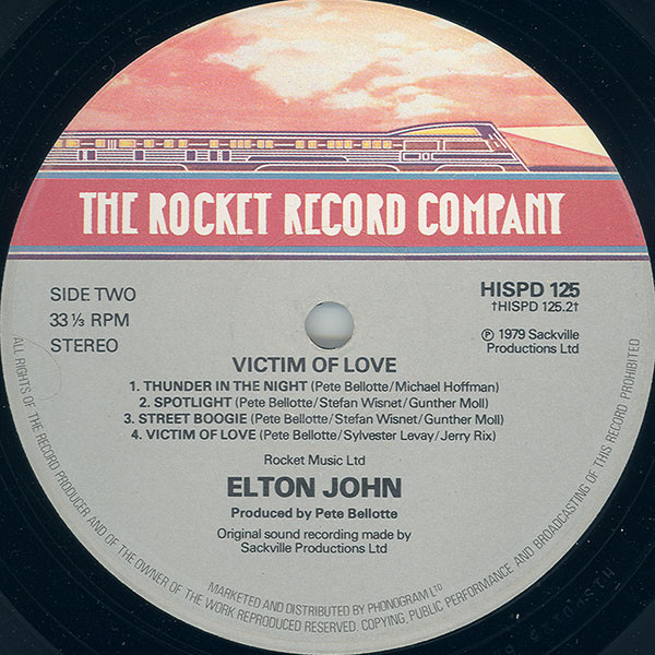 Elton John - Victim Of Love (LP, Album)
