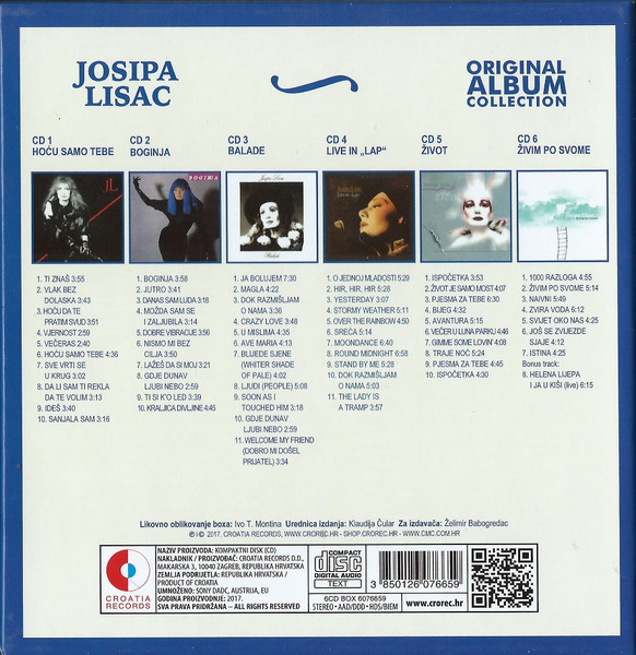 Josipa Lisac - Original Album Collection Vol. 2 (6xCD, Comp)