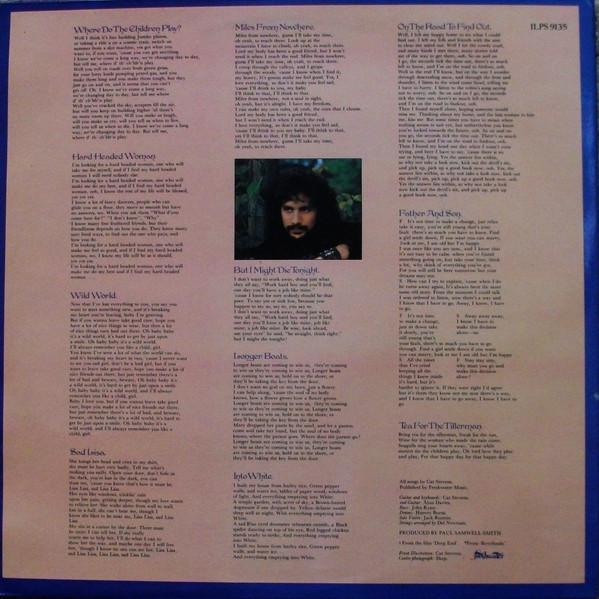 Cat Stevens - Tea For The Tillerman (LP, Album, RE, Pin)