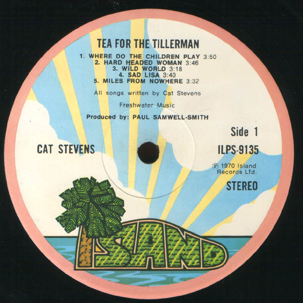 Cat Stevens - Tea For The Tillerman (LP, Album, RE, Pin)