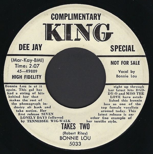 Bonnie Lou - Takes Two / Kit 'N Kaboodle (7