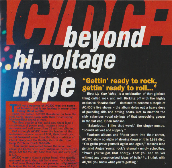 AC/DC - Blow Up Your Video (CD, Album, Enh, RE, RM, Dig)