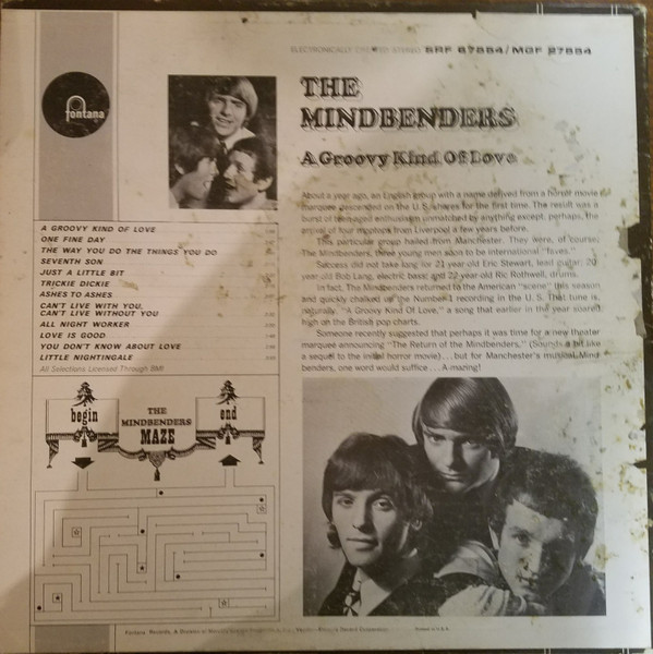 The Mindbenders - A Groovy Kind Of Love (LP, Album, RE)