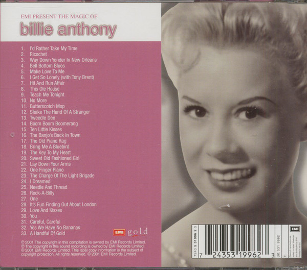 Billie Anthony - The Magic Of Billie Anthony (CD, Comp)