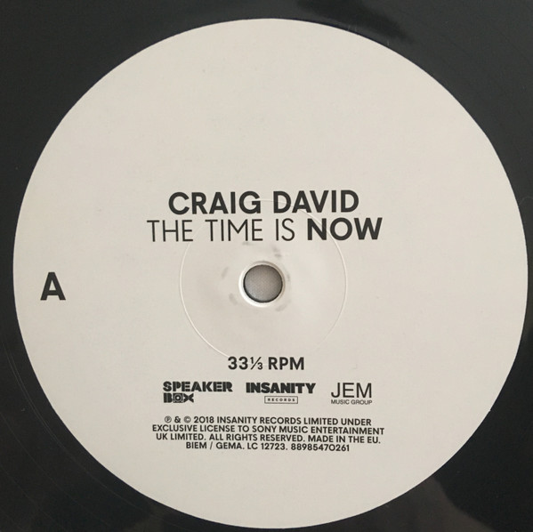 Craig David - The Time Is Now (2xLP, Album, Dlx)