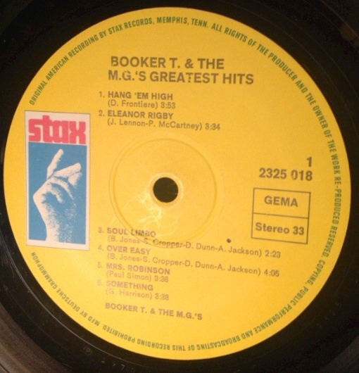 Booker T & The MG's - Greatest Hits (LP, Comp, RE)