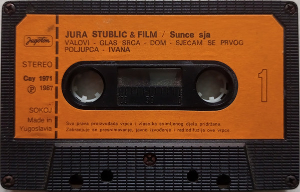 Jura Stublić & Film* - Sunce Sja! (Cass, Album)
