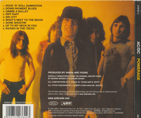 AC/DC - Powerage (CD, Album, Enh, RE, RM, Dig)