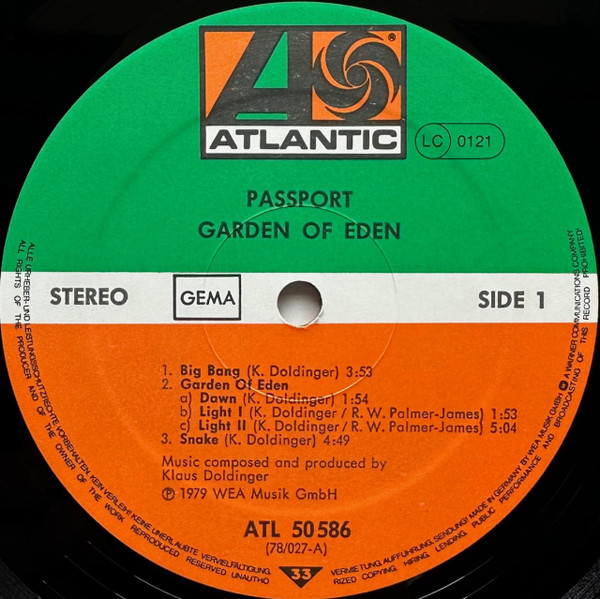 Passport (2) - Garden Of Eden (LP, Album)
