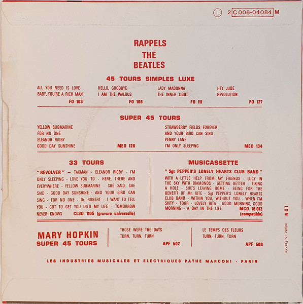 The Beatles - Get Back / Don't Let Me Down (7