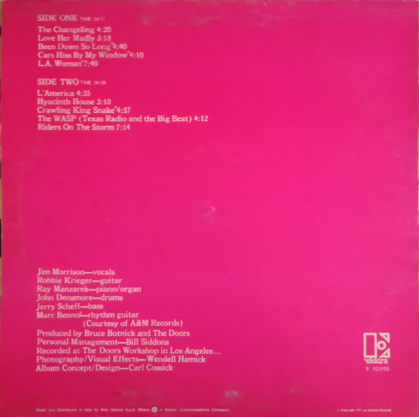 The Doors - L.A. Woman (LP, Album, RE)