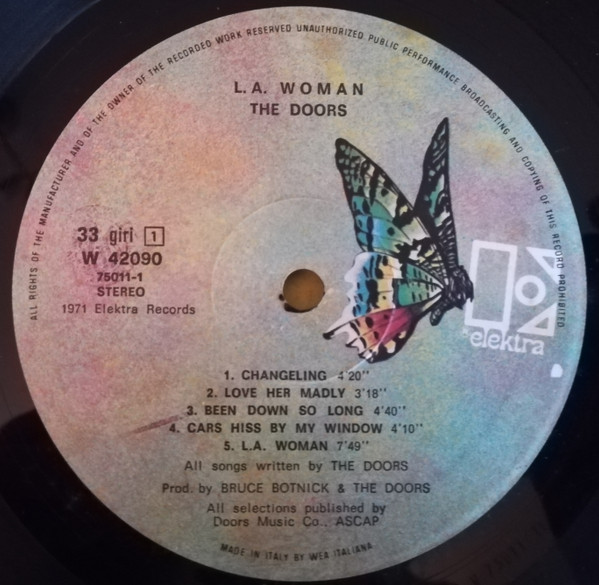 The Doors - L.A. Woman (LP, Album, RE)