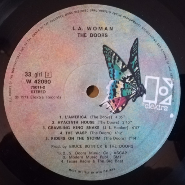 The Doors - L.A. Woman (LP, Album, RE)