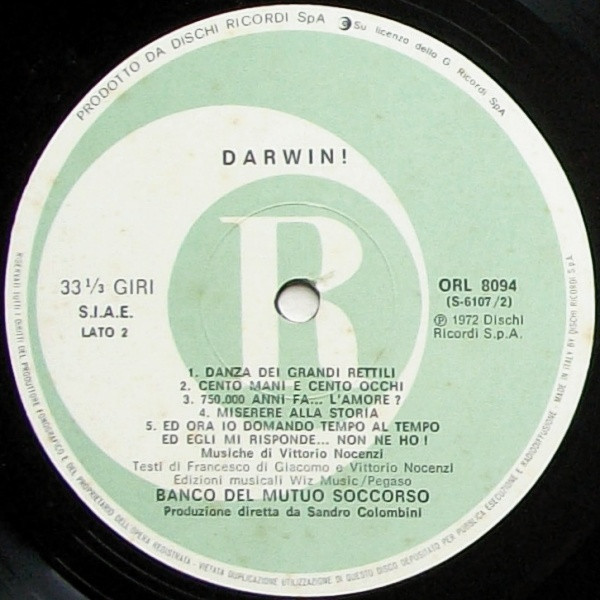 Banco Del Mutuo Soccorso - Darwin! (LP, Album, RE)