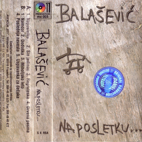 Balašević* - Naposletku... (Cass, Album)