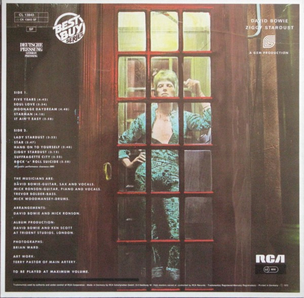 David Bowie - The Rise And Fall Of Ziggy Stardust And The Spiders From Mars (LP, Album, RE)