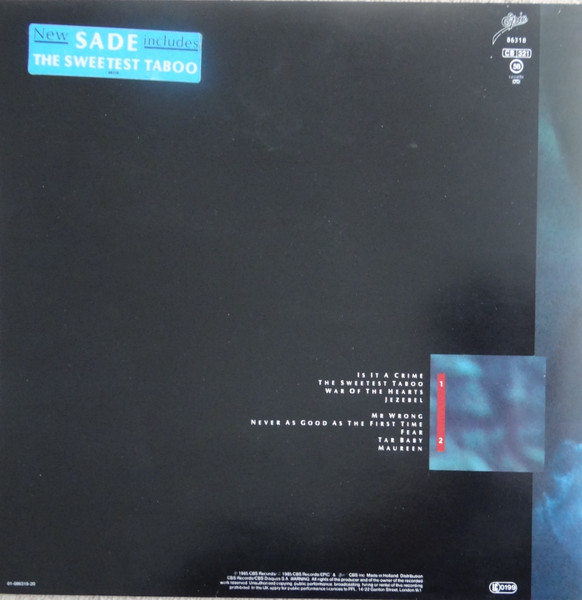 Sade - Promise (LP, Album, Whi)