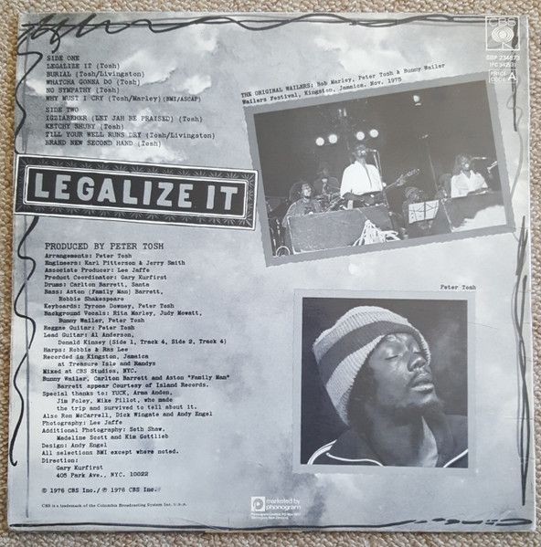 Peter Tosh - Legalize It (LP, Album)