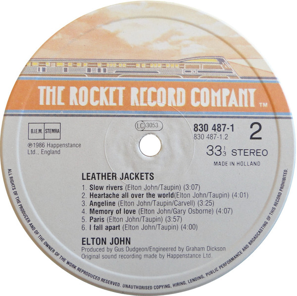Elton John - Leather Jackets (LP, Album)