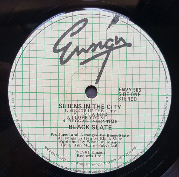 Black Slate - Sirens In The City (LP, Album)