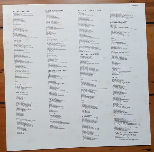 Black Slate - Sirens In The City (LP, Album)