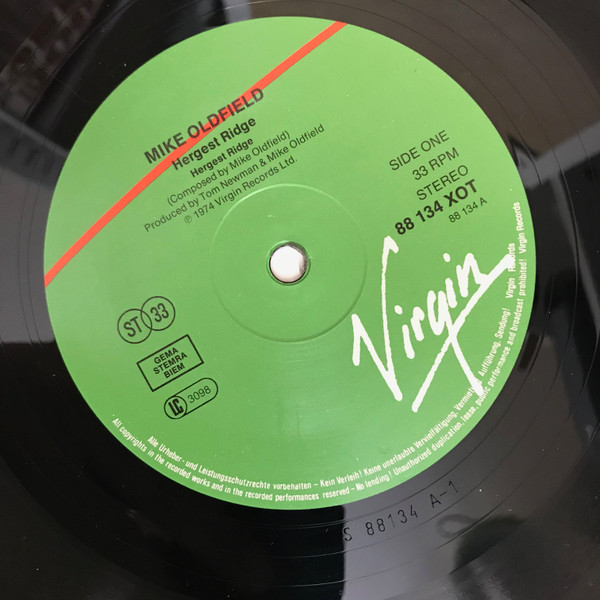 Mike Oldfield - Hergest Ridge (LP, Album, RE, Gre)