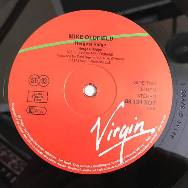 Mike Oldfield - Hergest Ridge (LP, Album, RE, Gre)