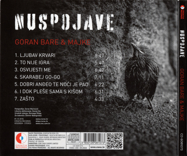 Goran Bare & Majke - Nuspojave (CD, Album)