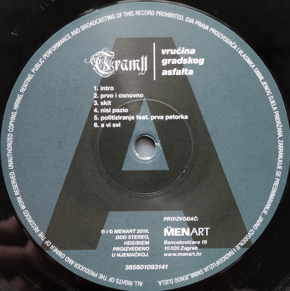 Tram 11 - VruÄ‡ina Gradskog Asfalta (2xLP, Album, RE, Gat)
