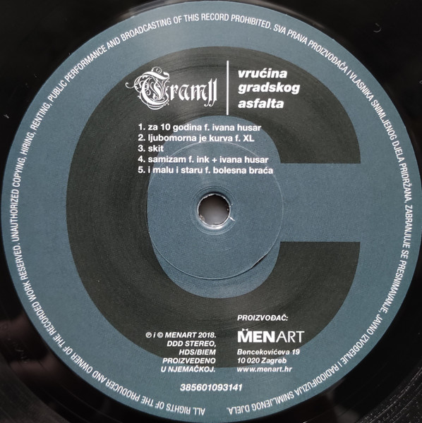 Tram 11 - VruÄ‡ina Gradskog Asfalta (2xLP, Album, RE, Gat)