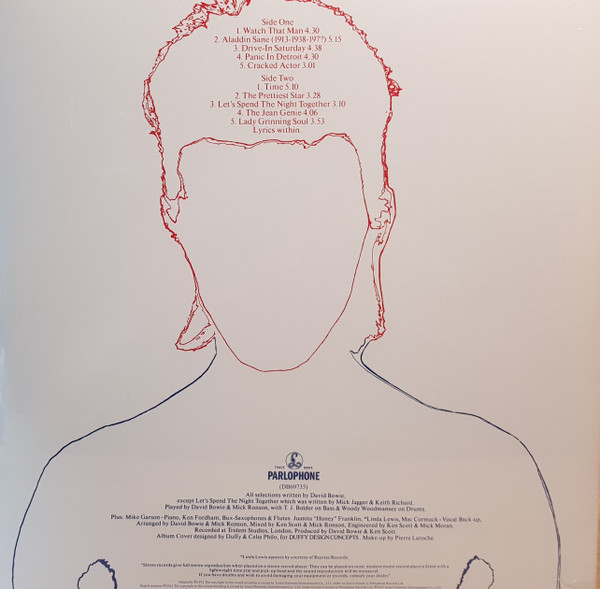 David Bowie - Aladdin Sane (LP, Album, Ltd, RE, RM, RP, Sil)