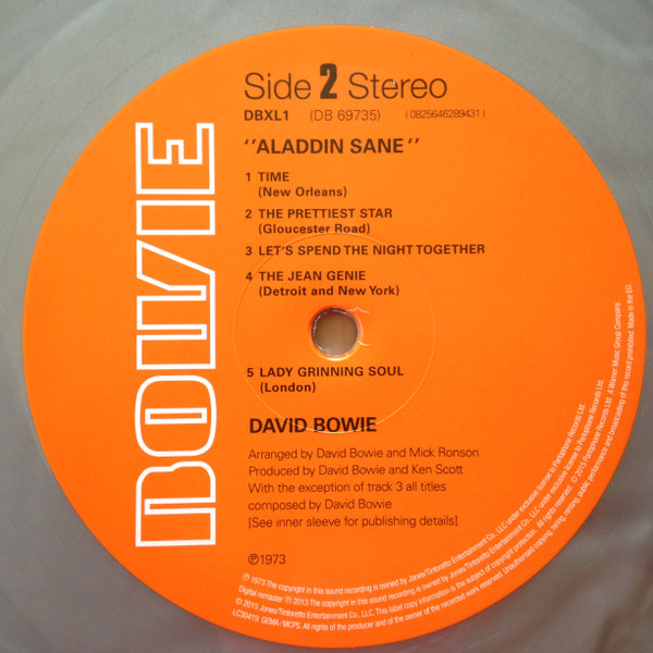 David Bowie - Aladdin Sane (LP, Album, Ltd, RE, RM, RP, Sil)