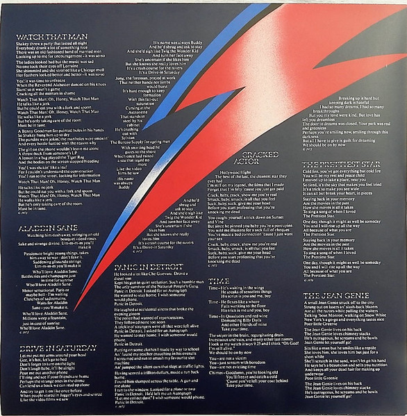 David Bowie - Aladdin Sane (LP, Album, Ltd, RE, RM, RP, Sil)