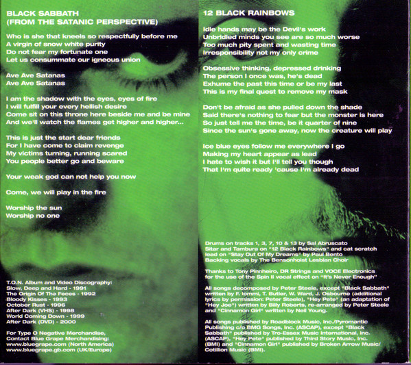 Type O Negative - The Least Worst Of (CD, Comp, RM, Dig)