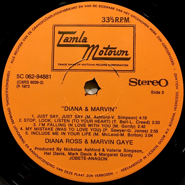 Diana* & Marvin* - Diana & Marvin (LP, Album, Spl)