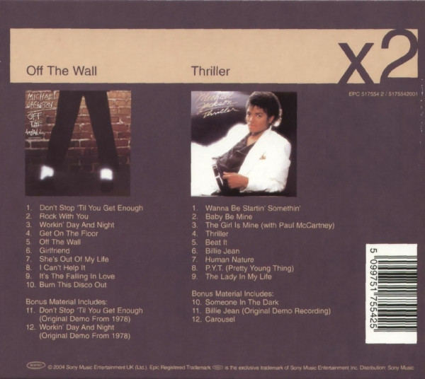 Michael Jackson - Off The Wall / Thriller (CD, Album, RE, RM + CD, Album, RE, RM + Box, Comp)
