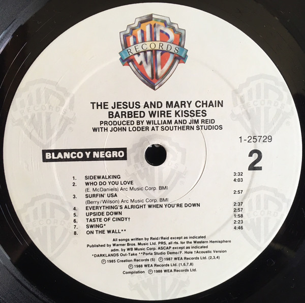 The Jesus And Mary Chain - Barbed Wire Kisses (B-Sides And More) (LP, Comp, SRC)