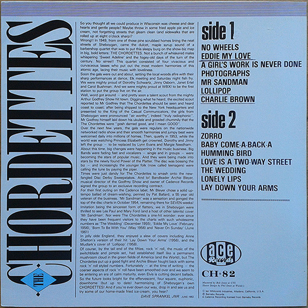 The Chordettes - The Chordettes (LP, Comp, Mono)