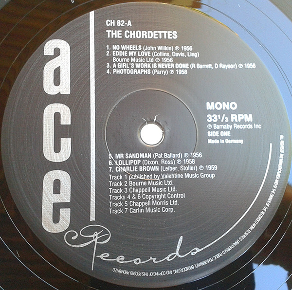 The Chordettes - The Chordettes (LP, Comp, Mono)