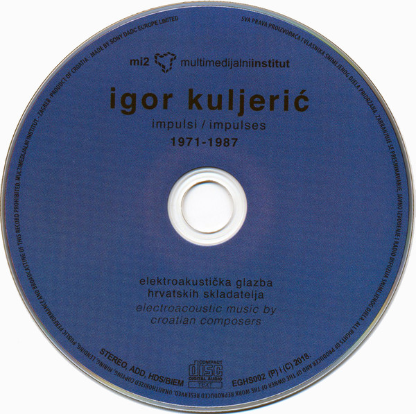 Igor Kuljerić - Impulsi / Impulses 1971-1987 (CD, Album, Ltd, Promo)