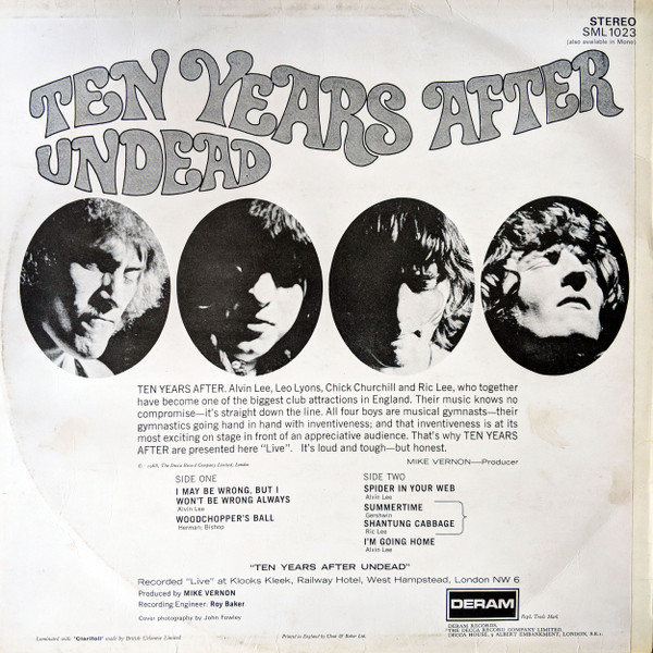 Ten Years After - Ten Years After Undead (LP, Album)