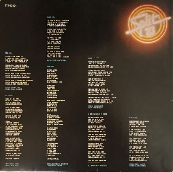 Various - Festival Zabavne Glazbe Split '83 (2xLP, Album)