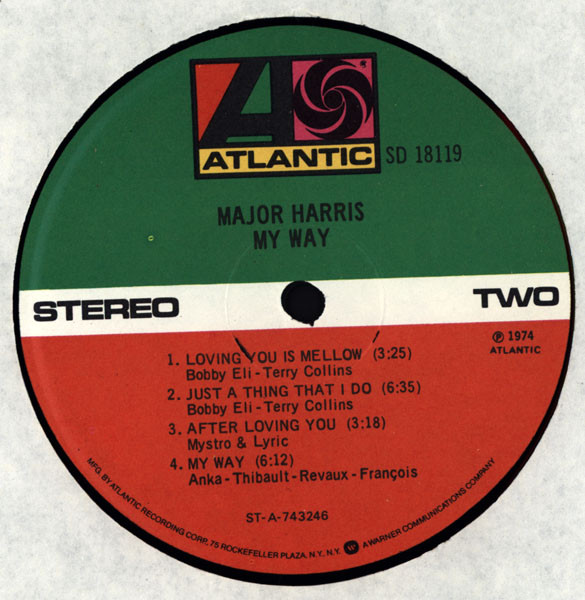 Major Harris - My Way (LP, Album, RE)