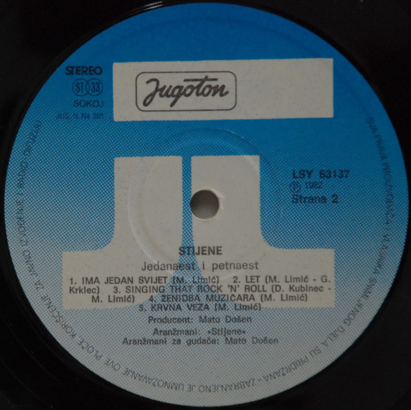Stijene - Jedanaest I Petnaest (LP, Album)