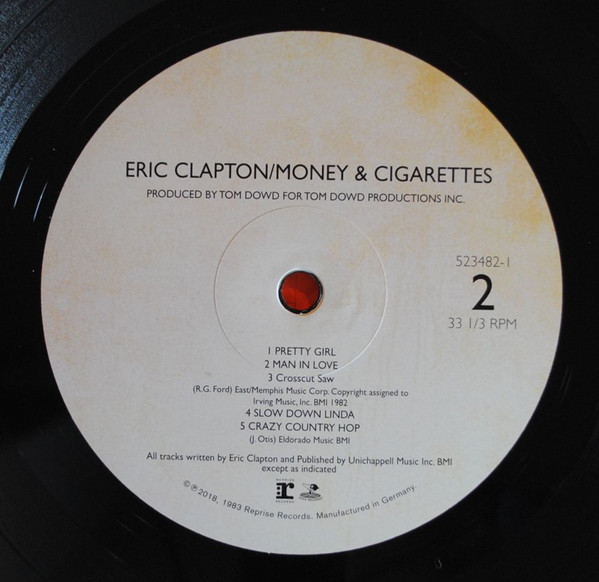 Eric Clapton - Money And Cigarettes (LP, Album, RE, RM)