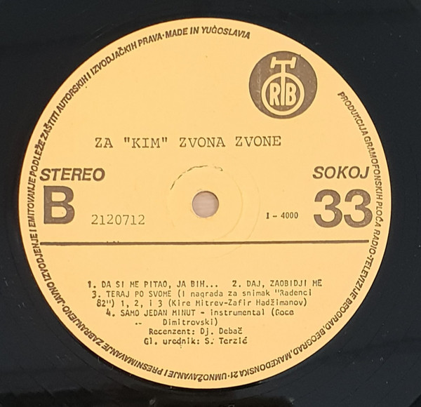 KIM (15) - Za Kim Zvona Zvone (LP, Album, Emb)