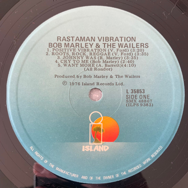Bob Marley & The Wailers - Rastaman Vibration (LP, Album, RE, Blu)