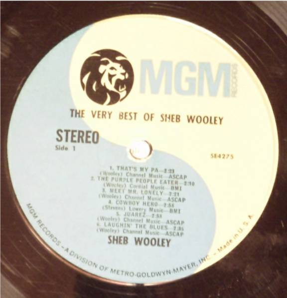 Sheb Wooley - The Very Best Of Sheb Wooley (LP, Comp)